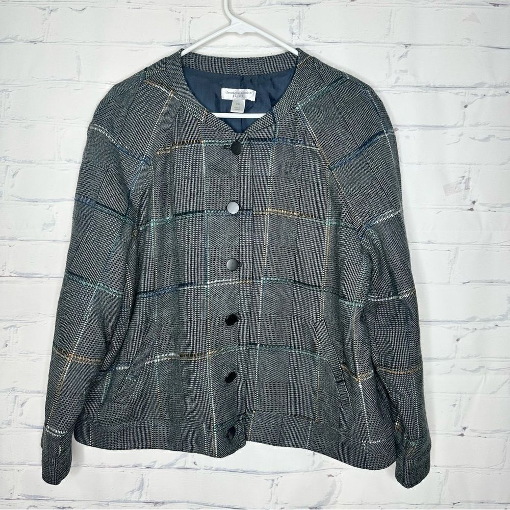 Christopher & Banks XL petite‎ dark gray jacket